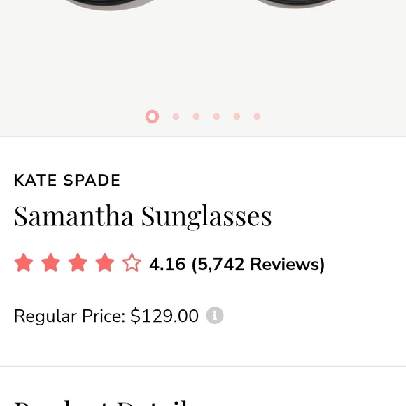NWOT Kate Spade Black Sunglasses with Green Pouch main image 4